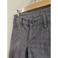 Gray Plaid Long Pants Waist 29 Inches