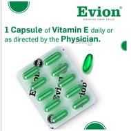 Evion 400 Vitamin E Capsules 20 capsules Expiry June 2025