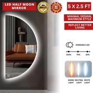 LED HALF MOON MIRROR