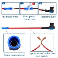 12 Pack Add-a-Circuit Fuse Tap Adapter 4 Types 12V and Fuse Kit 15A, Fuse Tap with MICRO2 Mini Stand