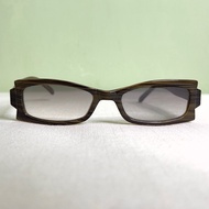 Y2K wood grain glasses - unisex