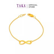 TAKA Jewellery 916 Gold Bracelet Infinity