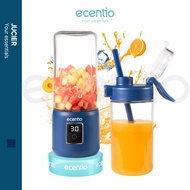 ecentio Juice Blender 12 Pisau Portable Jus Belender Buah LED 500ml Juicer Ice Crusher 1500mAh Recha