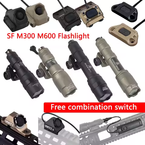 Surefir M300 M600 Series Flashlight Free Combination Switch Airsoft M300B M600C M600B Light Remote P