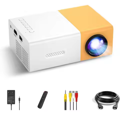 YG300 Mini mini Children's projector Portable small projector LED HD 1080 home projectorMini mini Ch