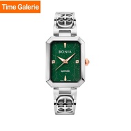 Bonia Sapphire Crystal BNB10764-2393 Green Dial with Silver Strap Women Watch