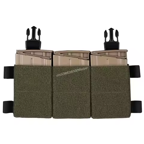 556/762 Triple Dual Purpose Mag Pouch for Air soft LV119 Hunting Vest Plate Carrier Buckle CS Games 