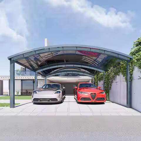 Alloy Parking Custom Villa Awning Canopy Tent Car Carport Metal Garage Exterior Sunshade For Alumini