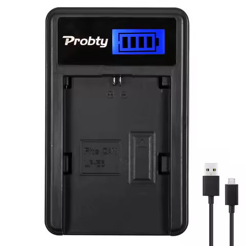 LP-E6NH LP-E6N LP-E6 LP-E6P LCD Battery Charger Compatible with Canon EOS 5DS, 5D Mark IV/III/II, 6D