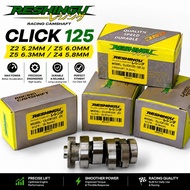 reshingu camshaft click 125/150 (z2 5.2mm/z5 6.0mm/z6 6.3mm/z4 5.8mm)