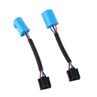 (2piece H9007 Male to H4 Female Plug Headlight Conversion Cable Connector Adapter Headlight Harness 