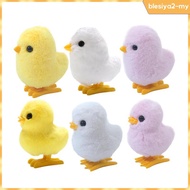 [BlesiyaedMY] Wind up Chick Plush Toy Hopping Toy Cute for Kids Realistic Holiday Decoration