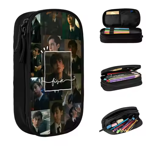 Aidan Gallagher Pencil Cases Fun Pen Holder Pencil Bags Student Big Capacity Students School Cosmeti