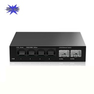 2.5Gb Switch 4 Port 2.5G Unmanaged Network Switch with 2 Port 10GbE SFP+ Slot Home Setup Ethernet Sw