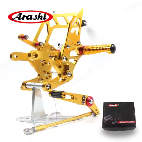 Arashi Adjustable Footrest For YAMAHA MT-10 Rearset 2016 2017 2018 2019 2020 2021 CNC Aluminmum Foot