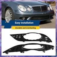 (TQYV) For E Class W211 2006-2009 Front Bumper Fog Light Frame Fog Lamp Grill Grille 2118850522 2118