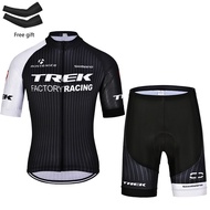 [Powerband] TREK Cycling jersey Set Black bike shirt cycling shorts with 20D pads