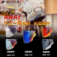 Suitable for Ar ai VZ RAM VAS-Z SZR Rally Helmet Half Color Changing Lens Anti-fog Sticker High Defi