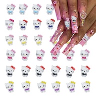 50Pcs Cute Nail Charms 3D Cute Nail Charms for Acrylic Nails Kawaii Flatback Nail Charms Design Cart