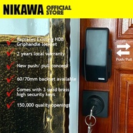 NIKAWA Push Pull Lock PPL1801+D201 *Replace Main Door Grip Handleset HDB Lock