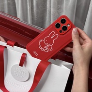 【Pinkoi x miffy】The Classic miffy紅色PU皮款全包邊手機殼