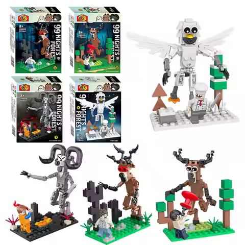 99 Nights In The Forest Deer Building Blocks Set 99 Nights In The Forest Deer Owl blocks Assembly Mo