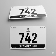 Waterproof, Tear-Resistant Running Bike Event Bib Number