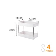 234 Tier Slim Storage Cart Mobile Shelf Unit Drawer Organizer Slide Out Trolley Cart Rack for Kitche