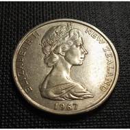 New Zealand Old Coin - 50 Cents Year 1967