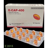 E-CAP-400 / 1 box  60 biji tablets vitamin e