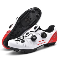 New Mountain Lock Cycling Shoes Flat Treading Spring and Autumn Men's and Women's Road Cycling Lock Shoes Mountain Bicycle Assist Shoes Hard Sole
