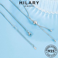 HILARY JEWELRY Perak Silver Sterling Perempuan 925 For Rantai Korean Necklace Original Simple Snake Leher Chain Women Pendant 純銀項鏈 Accessories N14