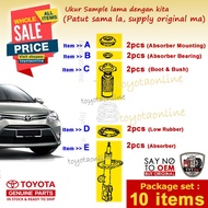 Vios 1.5 (2014-2019) Absorber Set (Total 10pcs) NCP150 NSP151 48510-0D501 48609-0D150 48619-52030 48