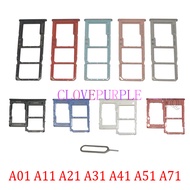 SIM SD Card Trays For Samsung Galaxy A01 A11 A21 A31 A41 A51 A71 SIM Chip Card Slot Holder Part