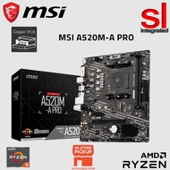 MSI A520M-A PRO AM4 M-ATX Motherboard + AMD Processor Combo(5500/5500GT/5600GT/5600XT/5700G/5700X)