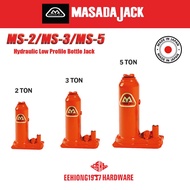 MASADA JACK MS-2 MS-3 MS-5 2TON 3TON 5TON Hydraulic Low Profile Bottle Jack