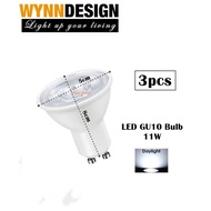 Wynn Design [3pcs GU10] Led Bulb 11W Spotlight Bulb Effect Light Bulb Eyeball Bulb Daylight WarmWhit