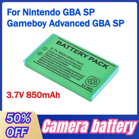 Rechargeable 3.7V 850mAh Li-ion Battery for Nintendo GBA SP Gameboy Advanced GBA SP