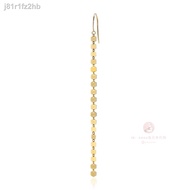 ♤►✉StarJewelry Girl 10k gold hexagonal chain earrings single soso rabbit Japan purchasing