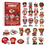 ​2025 For Kansas City Chiefs 62nd Anniversary Christmas 24 Days Advent Calendar