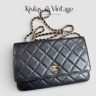 Chanel Caviar WOC 荔枝皮金扣