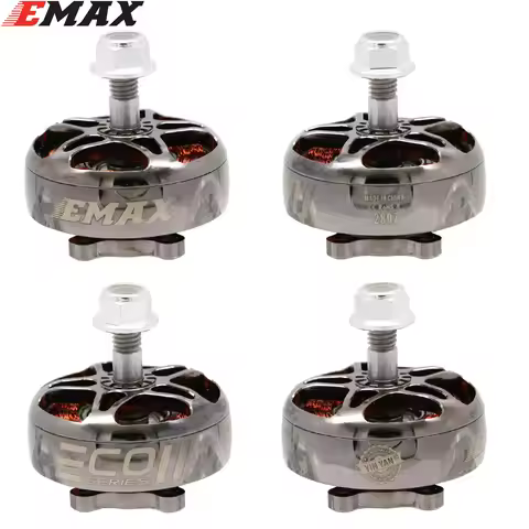 4pcs EMAX ECOII 2807 6S 1300KV Brushless Motor for RC FPV Racing Drone RC Quadcopter RC Parts DIY Ac