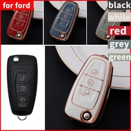 กุญแจรถ TPU สำหรับ Ford, C-MAX, S-Max, , KUGA Escape, Mondeo Focus 2, 3, MK3, ST, RS, เคสที่กำหนดเอง, อุปกรณ์เสริม FOB