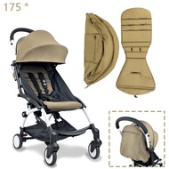 175 Degrees Stroller Hood &amp; Mattress For Babyzen Yoyo2 Yoya Stroller Accessories  With Back Zipper Pocket Cushion