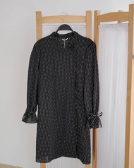 Mayoutfit.id Allegra Tunic | Tunik Wanita Kerah Chiangi Motfi Salur