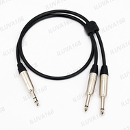 Standard Cable 1Mtr-10Mtr 6.5 Stereo Male To 2 Akai 6.5mm Mono Male