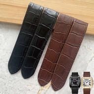 [HOT KLLXILXWH 514] 20มิลลิเมตร23มิลลิเมตรที่มีคุณภาพสูง Cowhide สายนาฬิกาสีดำสีน้ำตาลเนื้อหนังสายนา