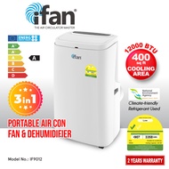 iFan 3IN1 Portable Aircon 12000 BTU  /  Portable Air Conditioner / Fan / Dehumidifier Cools up to 400 sq. ft. (IF9012)