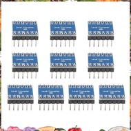 10Pcs 4 Channel IIC  Logic Level Converter Bi-Directional Module 3.3V to 5V Shifter for  (Pack of 10
