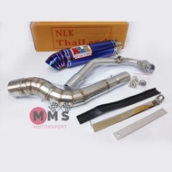 NLK Y15 Ekzos Motor Exhaust Muffler Siput Blue Copy Thailand 32-35 35-38